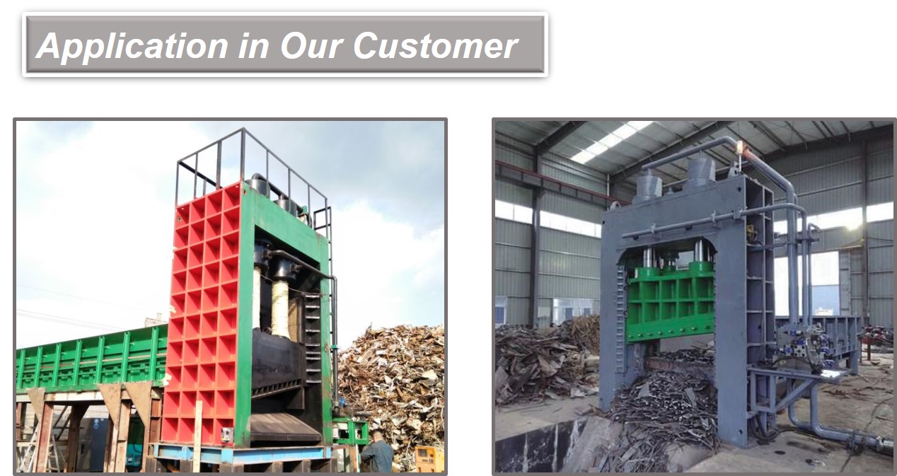 scrap metal shear machine